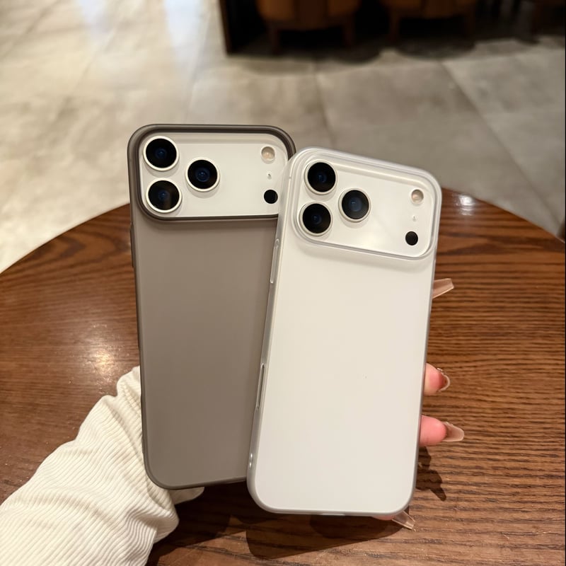 N776】Iphone ケース マット クリア iPhoneケース シンプル 高級感 | h