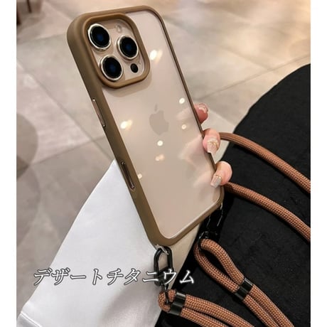 【N658】高品質 iphone17/16pro ショルダー ケース iphone ケース クリア おしゃれ