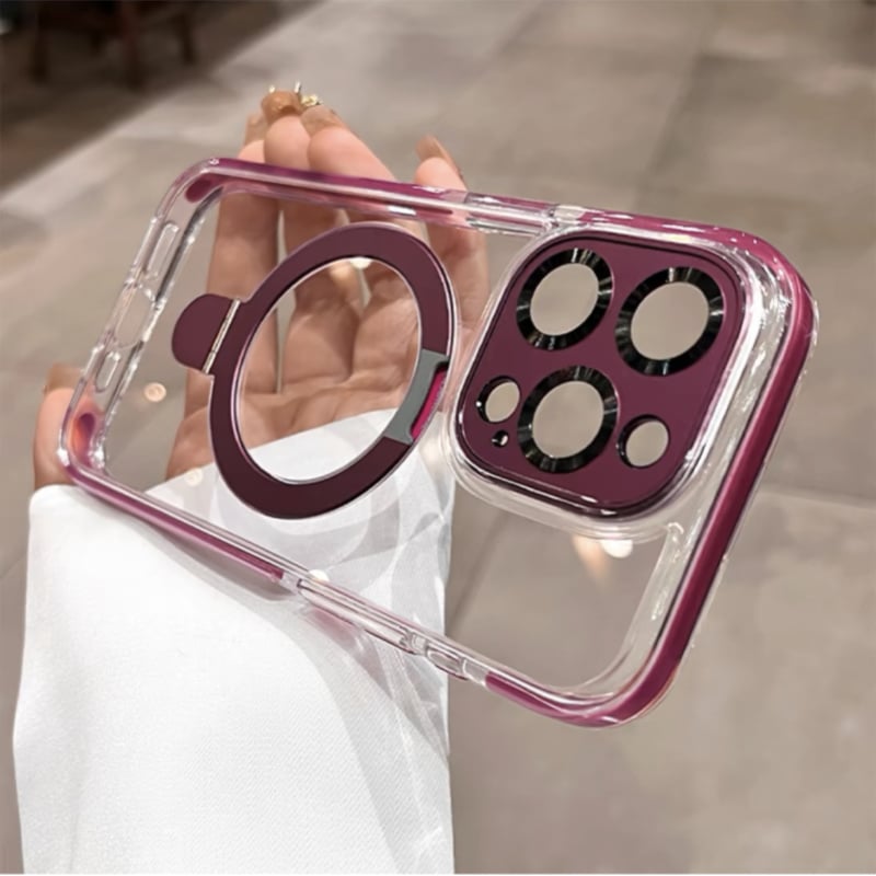 N610】iphone17/air ケース マグセーフ クリア iphone ケース スタン