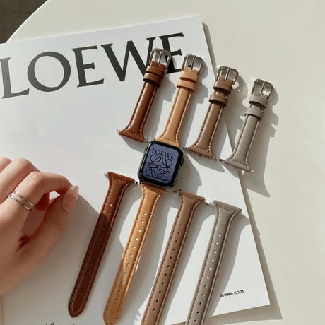 【N217】Apple Watch バンドおすすめ トップレザー 牛革 アップルウォッチ バンド 高級