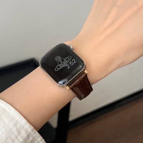 【N638】apple watch series 10/11 バンド 革 クロコダイル アップル ウォッチ バンド 女性 人気