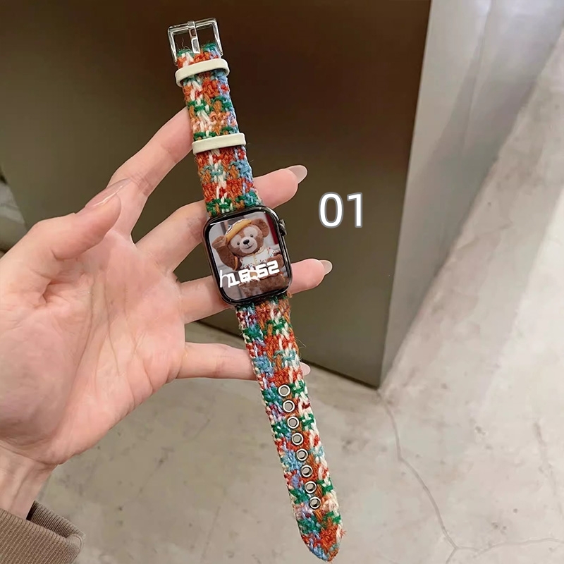 N496】ツイード アップル ウォッチ バンド 高級 apple watch バンド