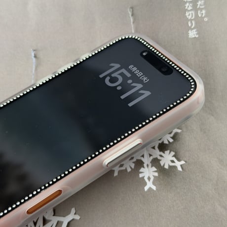 【N822】「2枚入り」ストーン 付き ガラス iphone フィルム かわいい Iphone17pro 高透明/保護フィルム 覗き 見防止