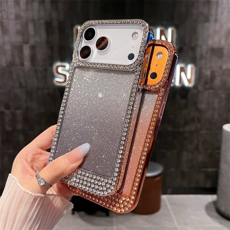 【N782】iphone17/17pro ケース キラキラ iphoneケース クリア おしゃれ