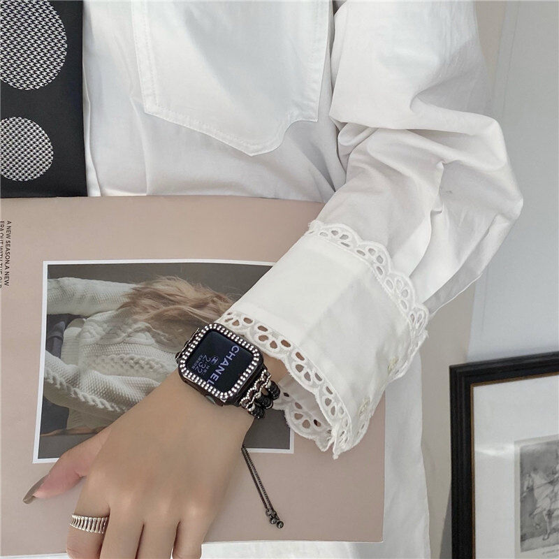 Apple Watch ベルト　パール　ヴィクトリアエマーソン　ベージュ Apple Watch ベルトパールヴィクトリアエマーソンベージュ