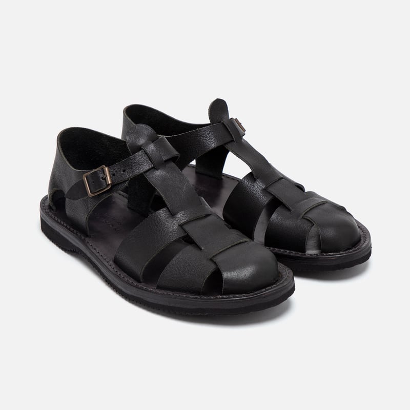 GURKHA SANDAL (SMOOTH) / Black | NORIEI Online