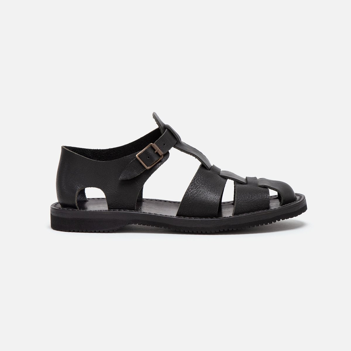 GURKHA SANDAL (SMOOTH) / Black | NORIEI Online GURKHA SANDAL (SMOOTH) / Black | NORIEI Online