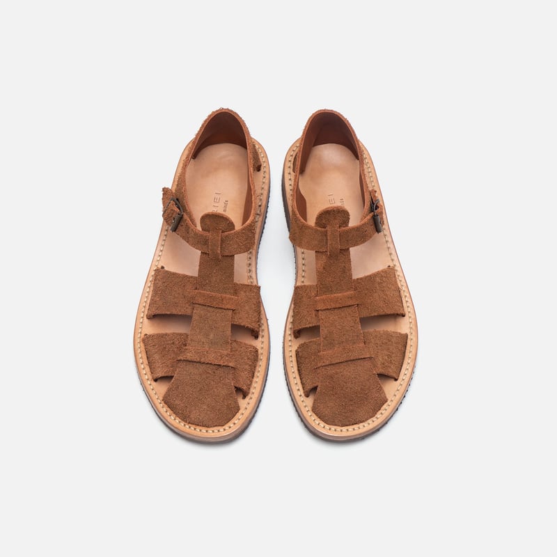 GURKHA SANDAL (SUEDE) / Brown | NORIEI Online Shop