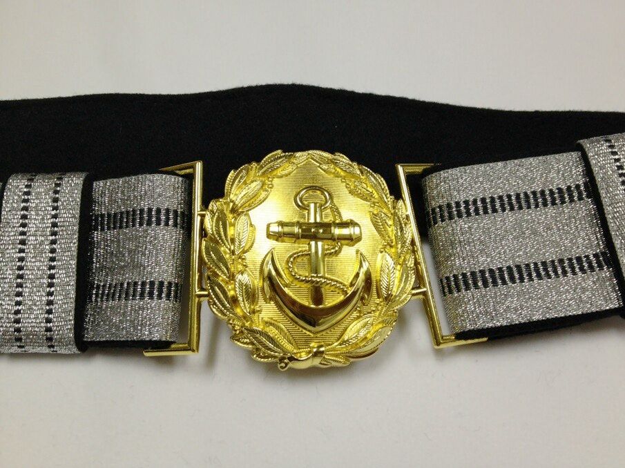 ★アメリカ軍＊海軍＊礼装用ベルト＊約８５ｃｍ/２５ｍｍ幅（実物） ☆アメリカ軍＊海軍＊礼装用ベルト＊約85cm/25mm幅（実物）