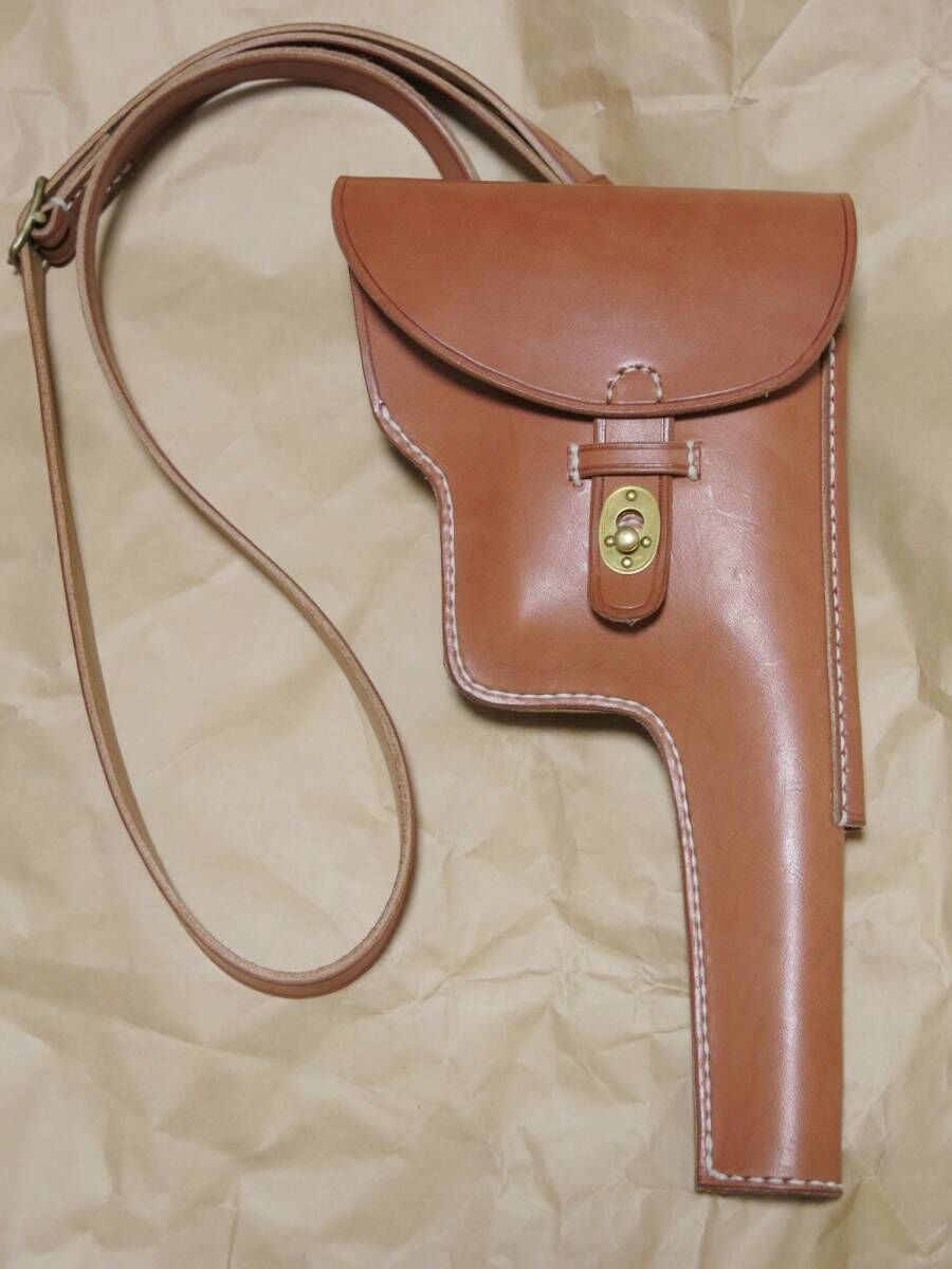 廃版】マルシン モーゼルM712用 木製ストックホルスター(元箱あり) 廃