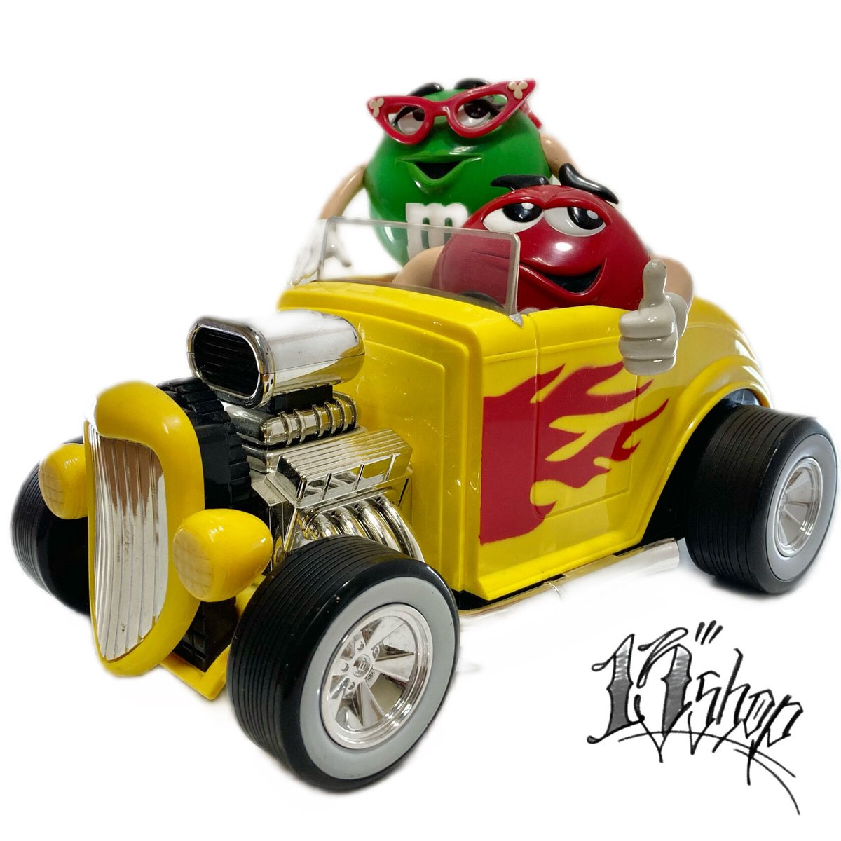【希少✨】 M&M's エムアンドエムズ Hotrod ディスペンサー ブリキ 希少✨】 M&M's エムアンドエムズ Hotrod ディスペンサー ブリキ