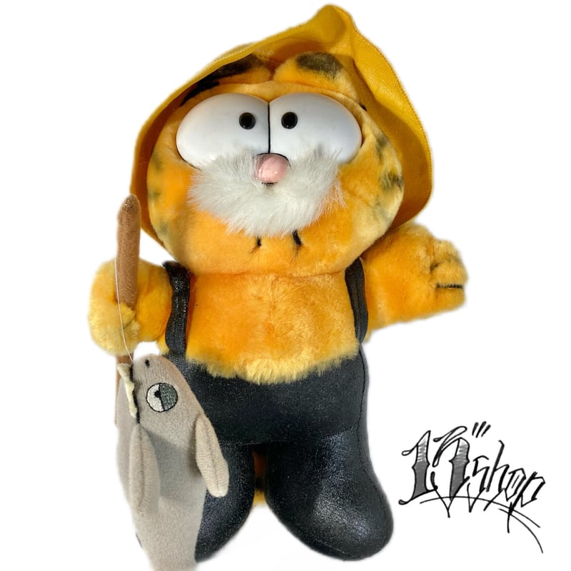 Garfield Plush Fisherman 80s | 13SHOP