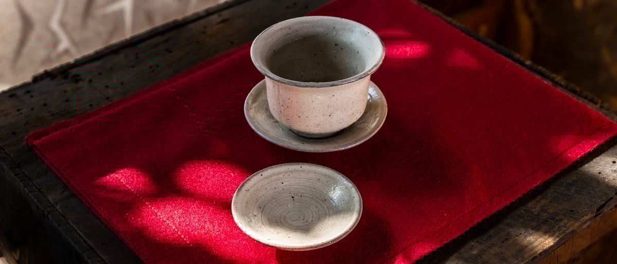 中野陶痴窯 台湾茶唐津蓋碗（粉引） | 三米文化｜Mittsukome Bunka