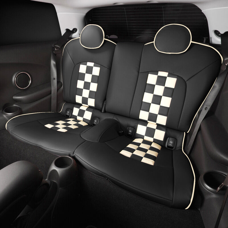 CABANAミニF60クロスオーバーチェッカー柄後部座席シートカバー BMW