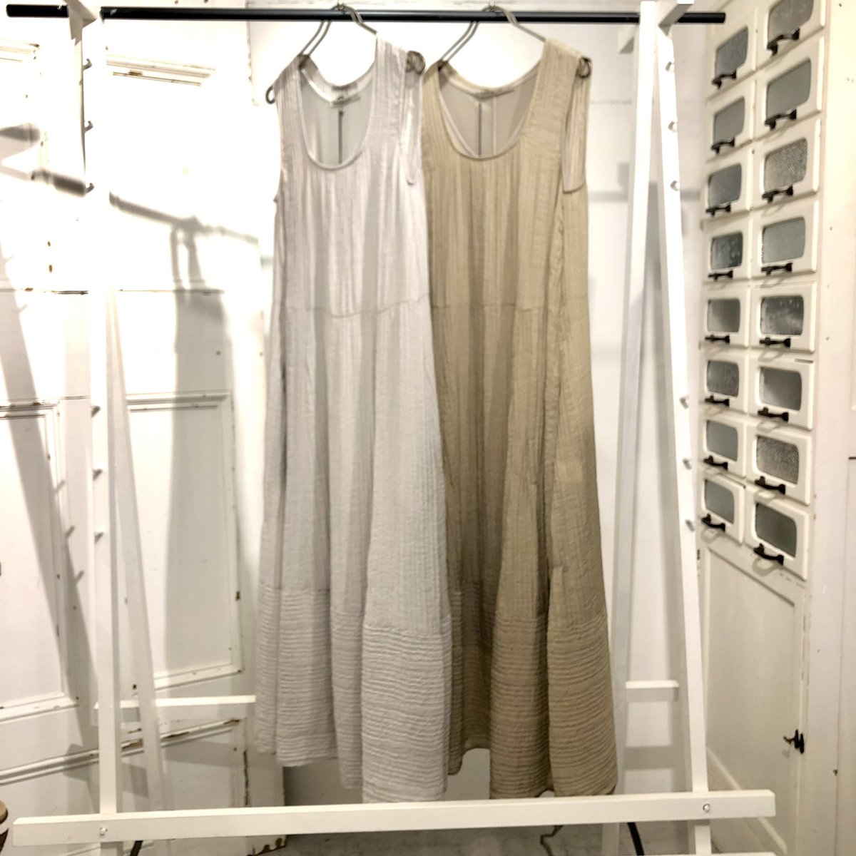 【美品】トランジットパーサッチ チェック柄 リネン ワンピース TRANSIT PAR-SUCH ~ High Summer Collection ~ vol.2