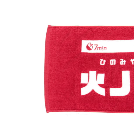 7m!n｜フェイスタオル（RED）