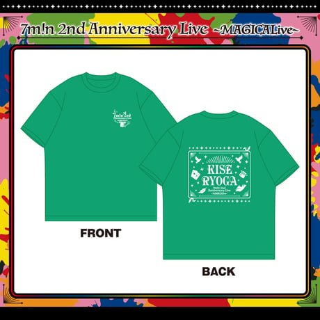 7m!n｜【7m!n 2nd Anniversary Live ~MAGICALive〜】T-shirts（グリーン）