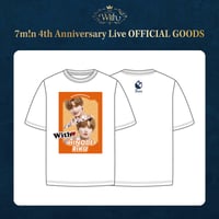 7m!n｜【4th Anniversary Live ~With~】T-shirts（オレンジ｜日之出 莉玖）