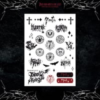 7m!n｜【Halloween Live 2025 ~Bloody Night Show ~】タトゥーシール