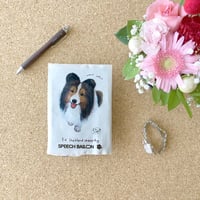 【シェットランドシープドッグ】「ブックカバー」品番：コリー犬「waku waku♪」文庫本カバー・A6ノート・母子手帳ケース