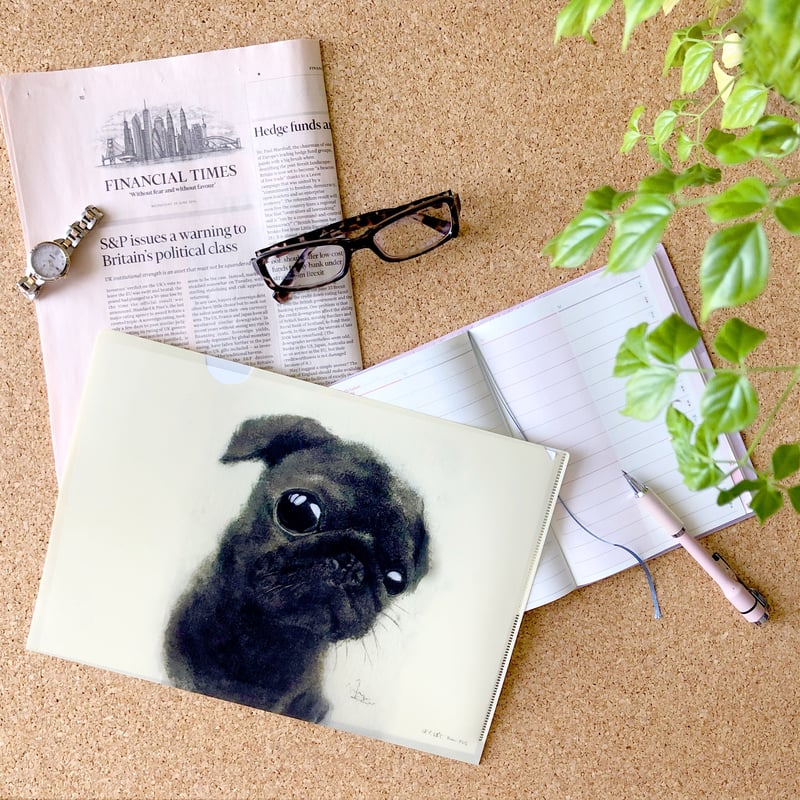 ♪パグちゃんと魔法の絵本、パグとパグクッション【ハンカチのみリクエスト受付】 ♪パグちゃんと魔法の絵本、パグとパグクッション【ハンカチのみ