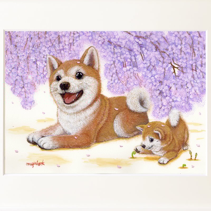 りんねです。色鉛筆画　犬の絵 りんね様専用です。パグ 色鉛筆画 犬の絵
