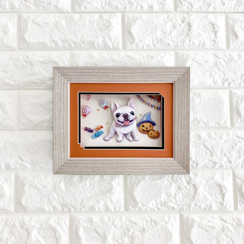 フレンチブルドッグ】シャドウボックス（額・マット付き・送料無料