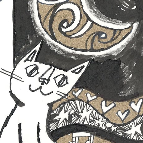 3日間限定販売 おかべてつろう モノクロミニ原画【このままで No.53】