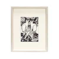 3日間限定販売 おかべてつろう モノクロミニ原画【このままで No.42】※6月中旬発送