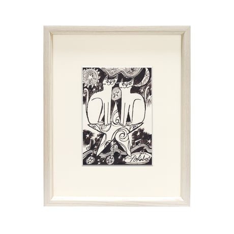3日間限定販売 おかべてつろう モノクロミニ原画【このままで No.42】※6月中旬発送