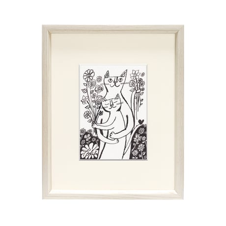 3日間限定販売 おかべてつろう モノクロミニ原画【このままで No.40】※6月中旬発送