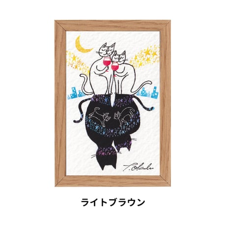 《SALE》おかべてつろう ミニジークレープリント【月灯りの下で】※在庫限り
