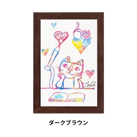 《SALE》おかべてつろう ミニジークレープリント【きみを想うあたたかい時間】※在庫限り