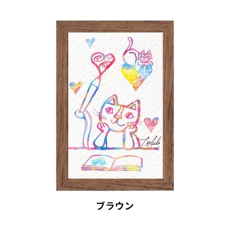 《SALE》おかべてつろう ミニジークレープリント【きみを想うあたたかい時間】※在庫限り