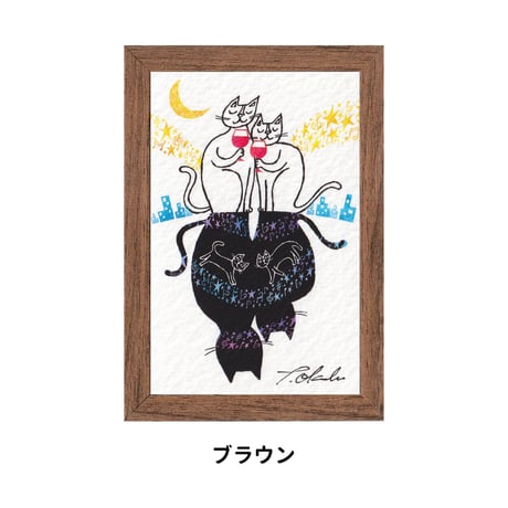 《SALE》おかべてつろう ミニジークレープリント【月灯りの下で】※在庫限り