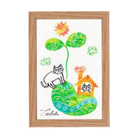 《SALE》おかべてつろう ミニジークレープリント【希望の種】※在庫限り