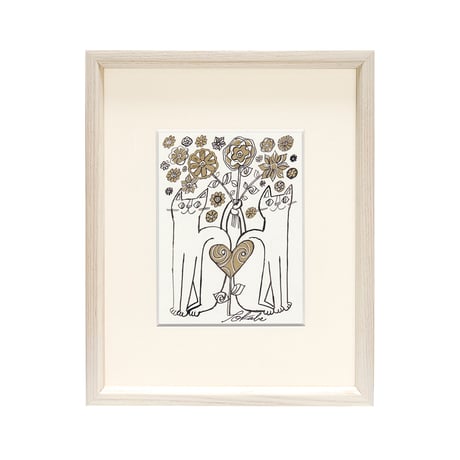 3日間限定販売 おかべてつろう モノクロミニ原画【このままで No.56】