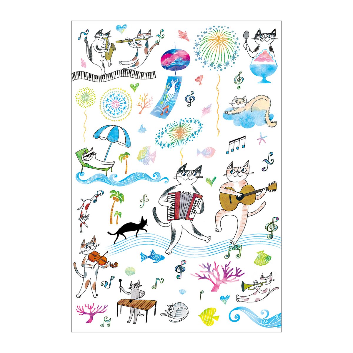 オノ・ナツメ　basso　ポストカード　イラストカード　チラシ　まとめて 0_3c6e4faa3b85b7de1e579a380e9e