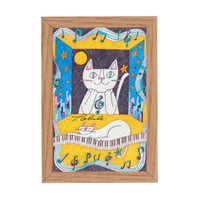 おかべてつろう ミニジークレープリント【月の扉-1】