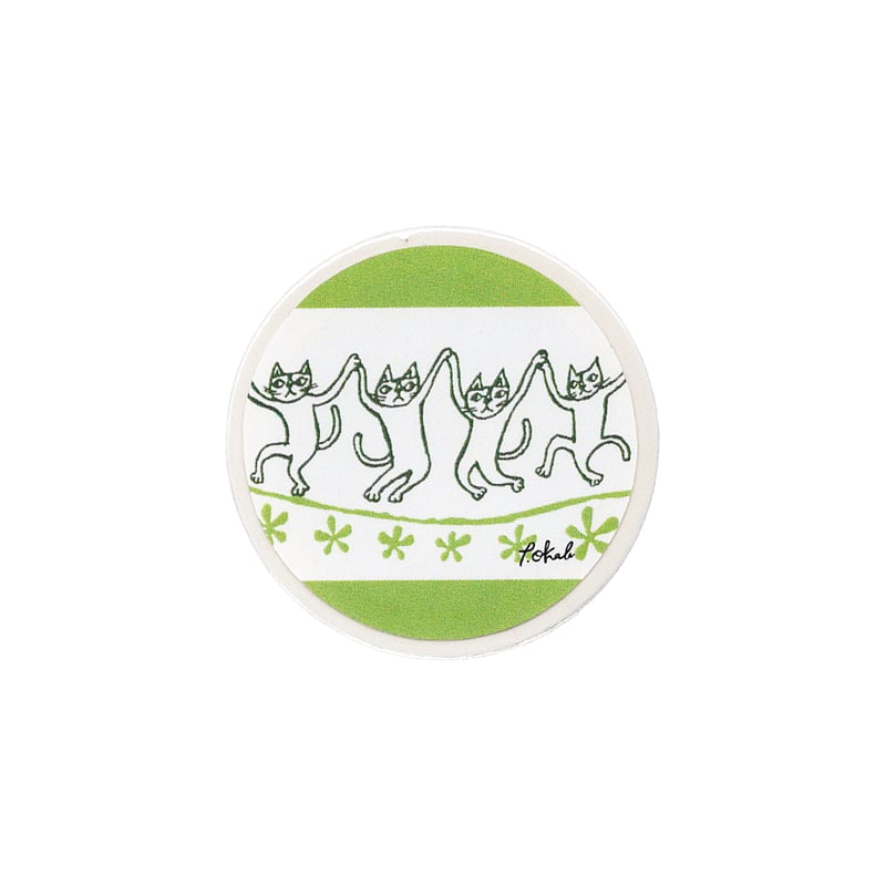 おかべてつろう ねこマスキングテープ【ダンス、私たちは