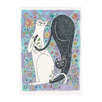 おかべてつろう 原画ポストカード【この手を離さないように】