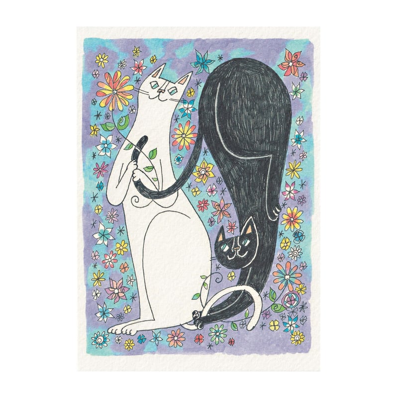 おかべてつろう 原画ポストカード【この手を離さないように】 | おかべ