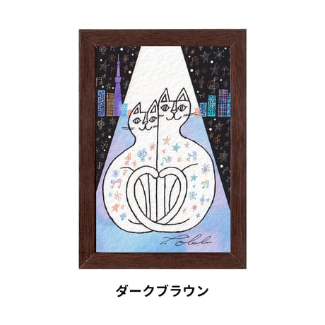 《SALE》おかべてつろう ミニジークレープリント【しあわせにつつまれて】※在庫限り