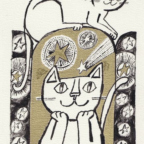 5日間限定販売 おかべてつろう モノクロミニ原画【このままで No.51】※納期2〜4週間