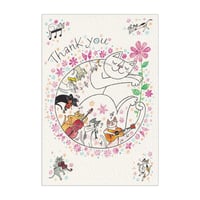 おかべてつろう 2026年新作 ねこポストカード【Thank you あなたといると心まあるくなる】