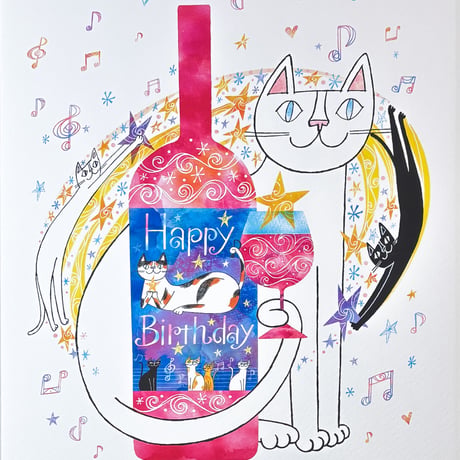 おかべてつろう 額装ジークレープリント【Happy Birthday きみの生まれた日】※納期約2〜4週間