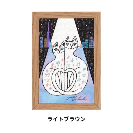 《SALE》おかべてつろう ミニジークレープリント【しあわせにつつまれて】※在庫限り