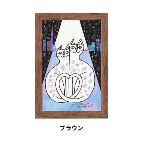 《SALE》おかべてつろう ミニジークレープリント【しあわせにつつまれて】※在庫限り