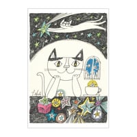 おかべてつろう スケッチポストカード【星あつめ】