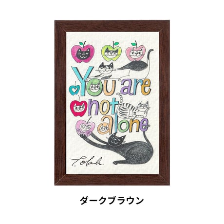 《SALE》おかべてつろう ミニジークレープリント【ひとりじゃないよ】※在庫限り